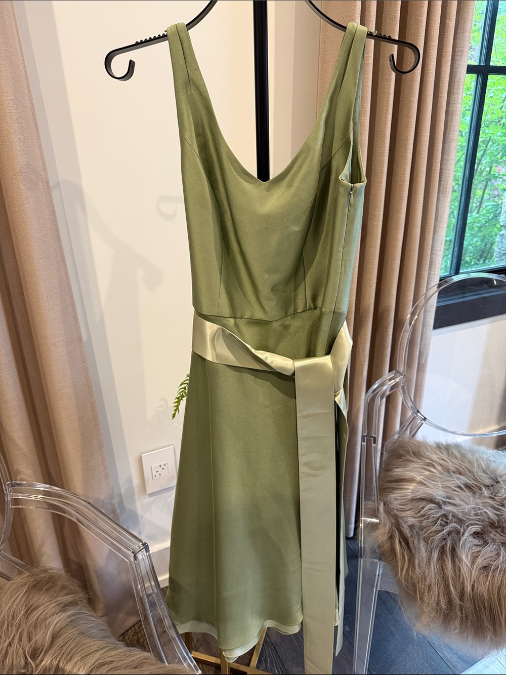 NWT Ann Taylor Celebrations Silk Dress Seafoam | 8P